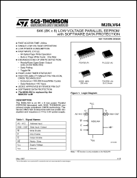 Click here to download M28LV64-250XP6 Datasheet