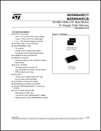 Click here to download M28W640EC-ZBF Datasheet
