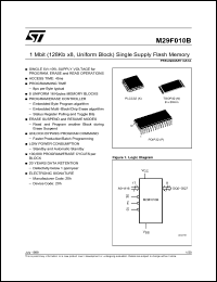 Click here to download M29F010B120K1T Datasheet