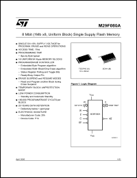 Click here to download M29F080A-70N3T Datasheet