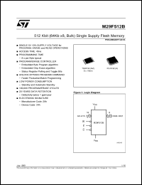 Click here to download M29F512B70K1T Datasheet