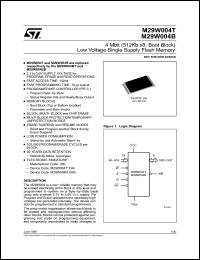 Click here to download M29W004B-120N1TR Datasheet