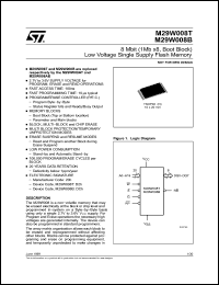 Click here to download M29W008B-150N6TR Datasheet