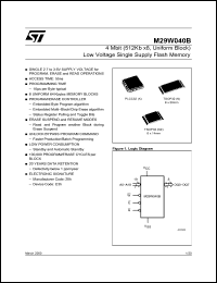 Click here to download M29W040B120K6T Datasheet