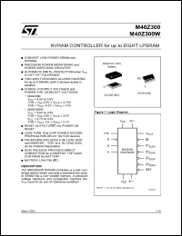 Click here to download M40Z300WMH1 Datasheet