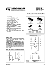 Click here to download M74HC11C1 Datasheet