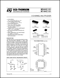 Click here to download M74HC151M1R Datasheet