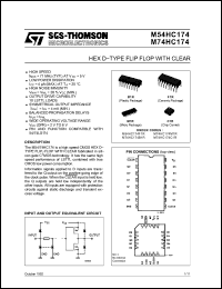 Click here to download M74HC174C1R Datasheet