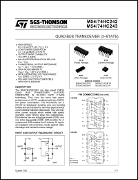 Click here to download M74HC242C1R Datasheet