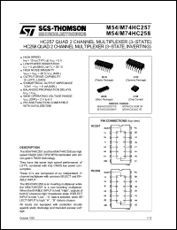 Click here to download M74HC257F1R Datasheet
