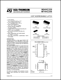 Click here to download M74HC259M1R Datasheet