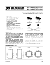 Click here to download M74HC292B1 Datasheet