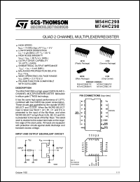 Click here to download M74HC298M1R Datasheet