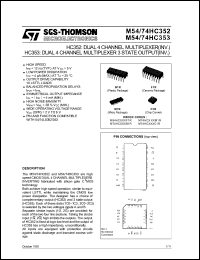 Click here to download M74HC352F1R Datasheet