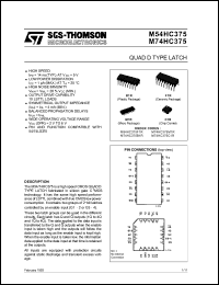 Click here to download M74HC375M1R Datasheet