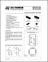 Click here to download M74HC386M1R Datasheet