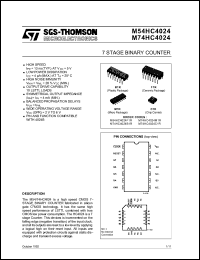 Click here to download M74HC4024M1R Datasheet