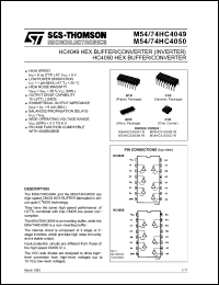 Click here to download M74HC4050M1R Datasheet