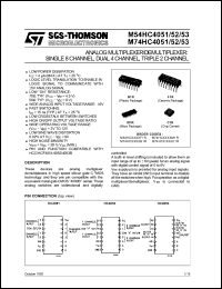 Click here to download M74HC4053F1R Datasheet