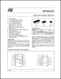 Click here to download M74HC4316M1R Datasheet