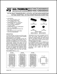 Click here to download M74HCT640B1R Datasheet