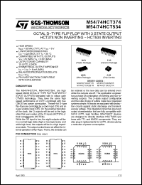 Click here to download M74HCT374M1R Datasheet