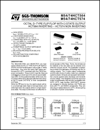 Click here to download M74HCT574B1R Datasheet