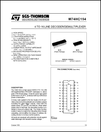 Click here to download M74HC154M1R Datasheet