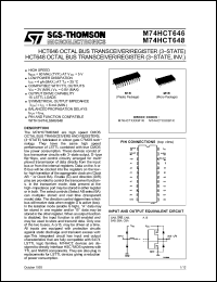 Click here to download M74HCT646B1 Datasheet