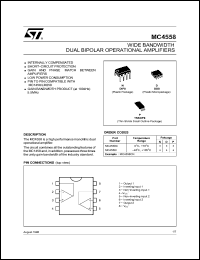 Click here to download MC4558CP Datasheet