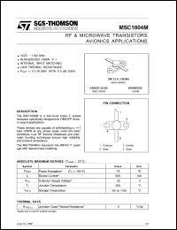 Click here to download MSC1004 Datasheet