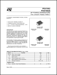 Click here to download PD57002S Datasheet