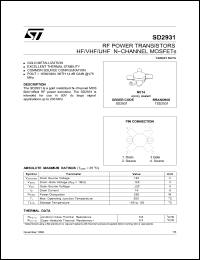 Click here to download TSD2931 Datasheet