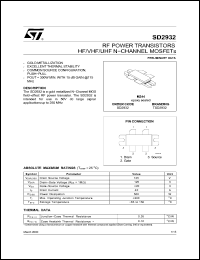 Click here to download TSD2932 Datasheet