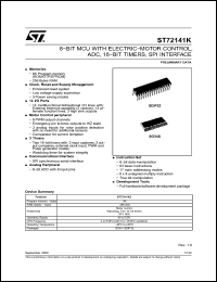 Click here to download ST72141K2M6 Datasheet