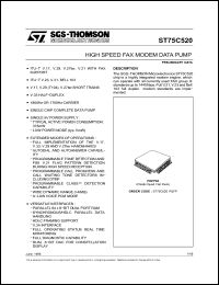 Click here to download ST75C520PQFP Datasheet
