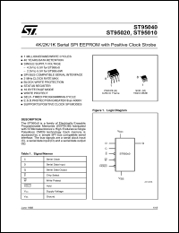 Click here to download ST95040WB6TR Datasheet