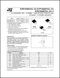 Click here to download STB100NF03L-03-01 Datasheet