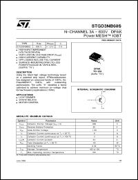 Click here to download STGD3NB60St4 Datasheet