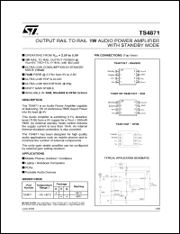 Click here to download TS4871IQT Datasheet