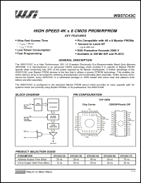 Click here to download WS57C43C-25 Datasheet