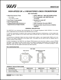 Click here to download WS57C45-25 Datasheet