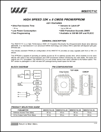 Click here to download WS57C71C-35 Datasheet
