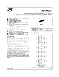 Click here to download 74LVX16244 Datasheet