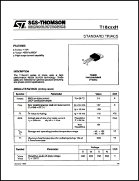 Click here to download T1612MH Datasheet