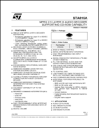 Click here to download STA016 Datasheet