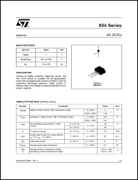 Click here to download X0405NF1AA2 Datasheet