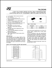 Click here to download 74LCX245 Datasheet