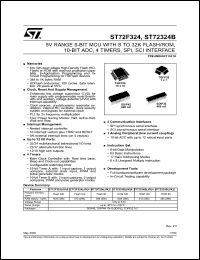 Click here to download ST72F324J6T5 Datasheet