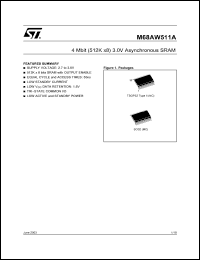 Click here to download M68AW511AM70NC6T Datasheet